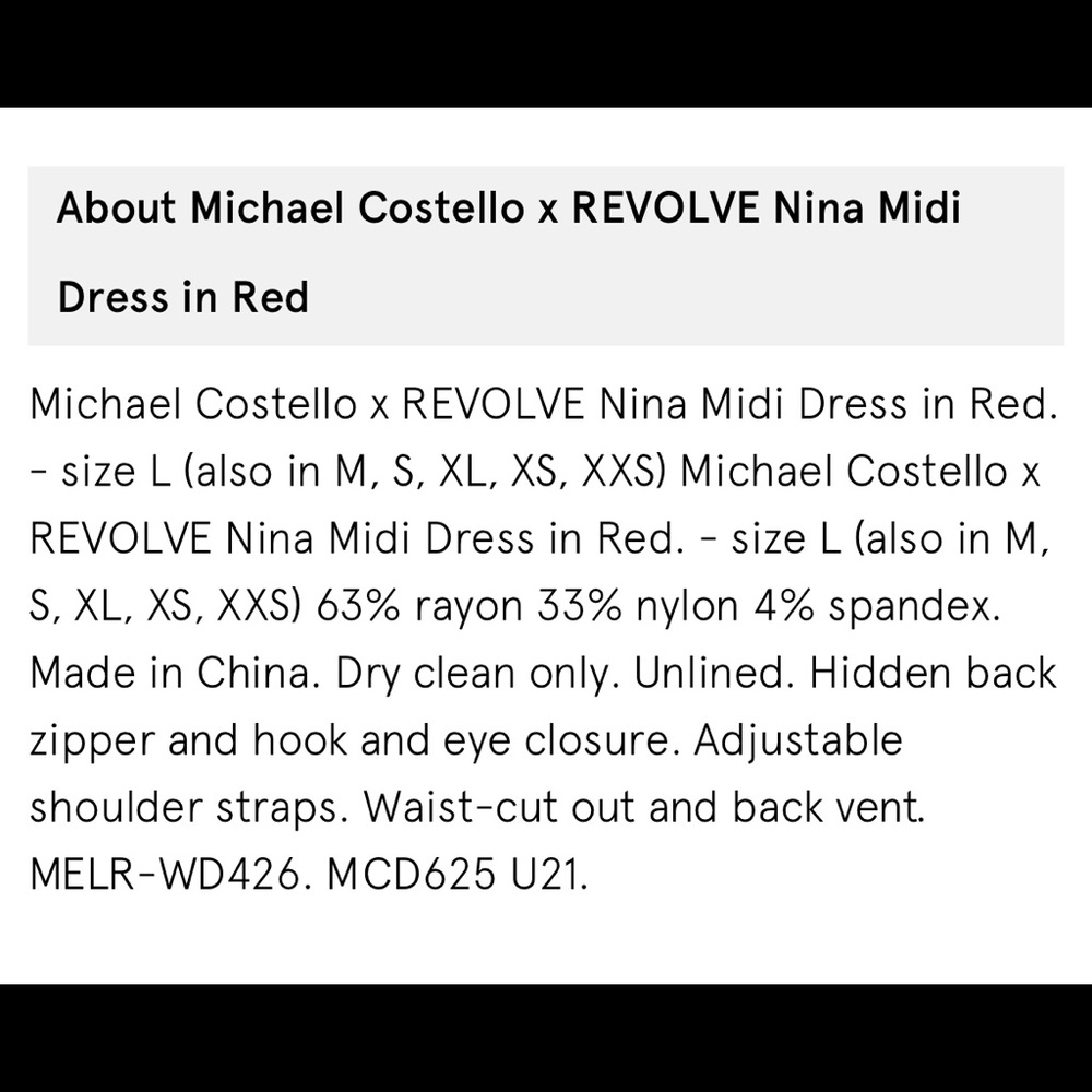 Michael Costello x Revolve Dress - Picture 4 of 5